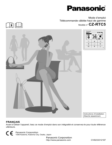 Mode d'emploi | Panasonic CZRTC5 Operating instrustions | Fixfr