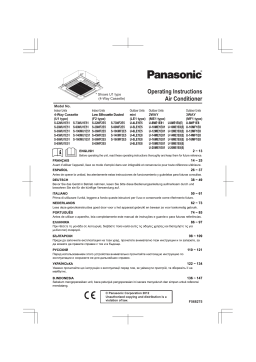 Panasonic S140MF2E5 Operating instrustions