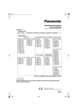 Panasonic U16MF2E8 Operating instrustions