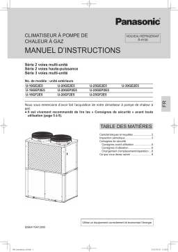 Panasonic U16GF2E5 Operating instrustions