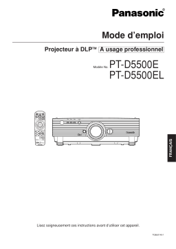 Panasonic PTD5500E Operating instrustions