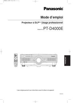 Panasonic PTD4000E Operating instrustions