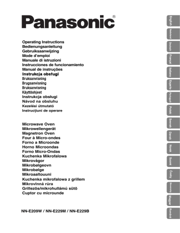 NNE209WMWPG | NNE229BMEPG | NNE229MMEPG | NNE229MMWPG | NNE209WMEPG | Mode d'emploi | Panasonic NNE209WMBPQ Operating instrustions | Fixfr