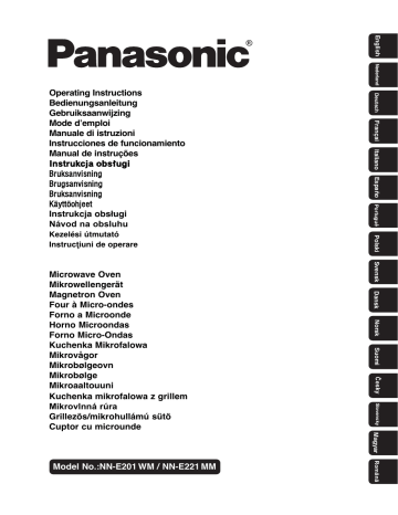 NNE201WMEPG | Mode d'emploi | Panasonic NNE221MMEPG Operating instrustions | Fixfr