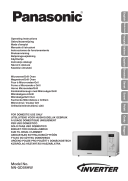 Panasonic NNGD34HW Operating instrustions