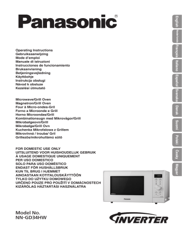 Mode d'emploi | Panasonic NNGD34HW Operating instrustions | Fixfr
