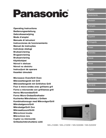 NNS259WMWPG | NNJ159WMEPG | NNJ169MMEPG | NNS269MMEPG | Mode d'emploi | Panasonic NNS259WMEPG Operating instrustions | Fixfr