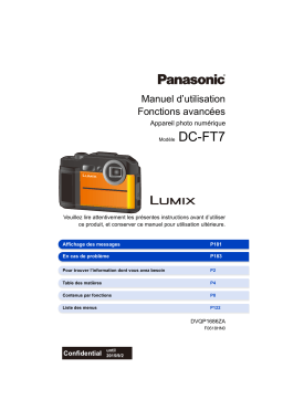 Panasonic DCFT7EG Operating instrustions