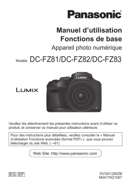 Panasonic DCFZ81EF Operating instrustions