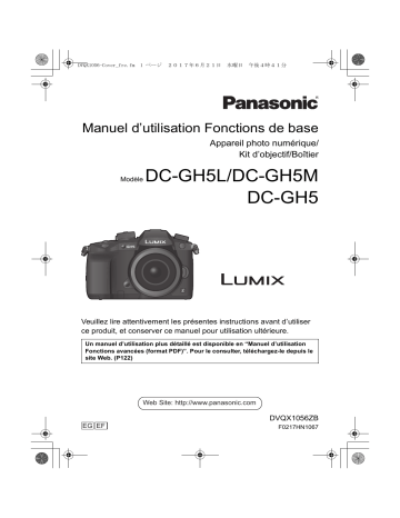 Mode d'emploi | Panasonic DCGH5EG Operating instrustions | Fixfr