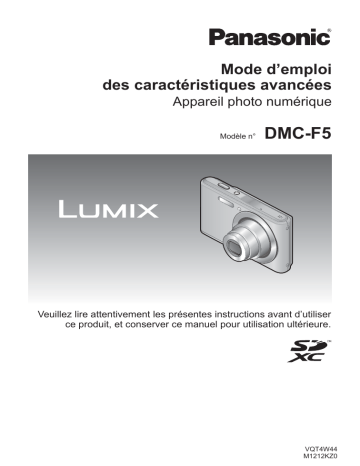 Mode d'emploi | Panasonic DMCF5EG Operating instrustions | Fixfr