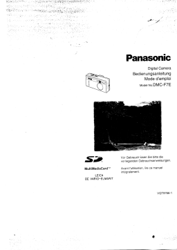 Panasonic DMCF7E Operating instrustions