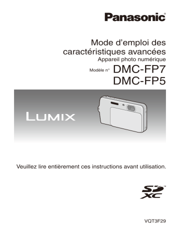 Mode d'emploi | Panasonic DMCFP7EG Operating instrustions | Fixfr