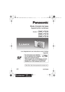 Panasonic DMCFS18EF Operating instrustions