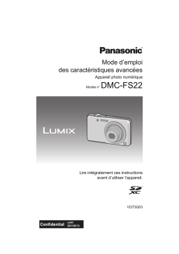 Panasonic DMCFS22EF Operating instrustions