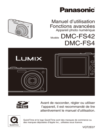 Mode d'emploi | Panasonic DMCFS42 Operating instrustions | Fixfr