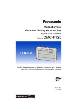 Panasonic DMCFT25EG Operating instrustions