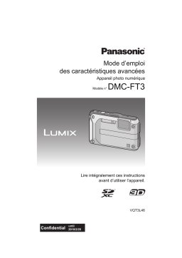 Panasonic DMCFT3EF Operating instrustions