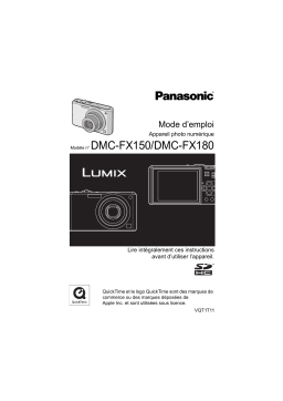 Panasonic DMCFX180 Operating instrustions