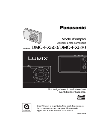 Mode d'emploi | Panasonic DMCFX520 Operating instrustions | Fixfr