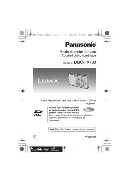 Panasonic DMCFX700EF Operating instrustions
