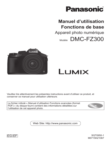 Mode d'emploi | Panasonic DMCFZ300EF Operating instrustions | Fixfr