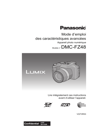 Mode d'emploi | Panasonic DMCFZ48EF Operating instrustions | Fixfr