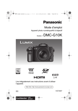 Panasonic DMCG10KEG Operating instrustions