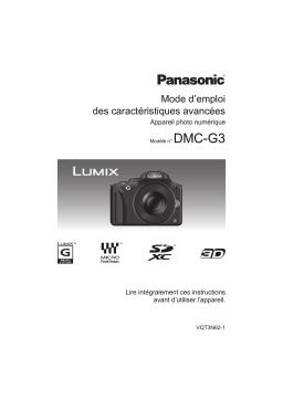 Panasonic DMCG3EG Operating instrustions