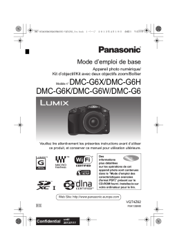Panasonic DMCG6EG Operating instrustions