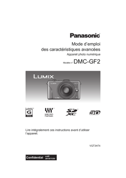 Panasonic DMCGF2EB Operating instrustions