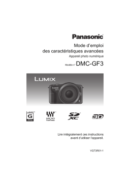 Panasonic DMCGF3EB Operating instrustions