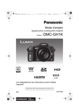 Panasonic DMCGH1K Operating instrustions