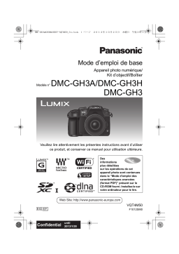 Panasonic DMCGH3EF Operating instrustions