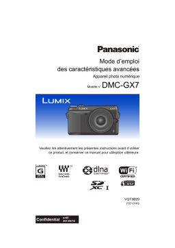 Panasonic DMCGX7EF Operating instrustions