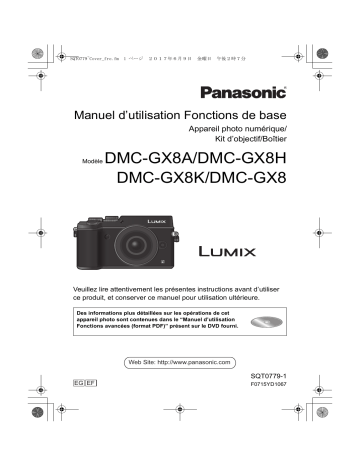 Mode d'emploi | Panasonic DMCGX8EG Operating instrustions | Fixfr