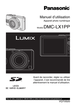 Panasonic DMCLX1PP Operating instrustions