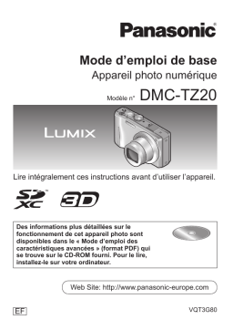 Panasonic DMCTZ20EF Operating instrustions