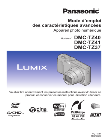 Mode d'emploi | Panasonic DMCTZ37EC Operating instrustions | Fixfr