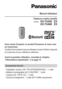 Panasonic KXTU456 Operating instrustions