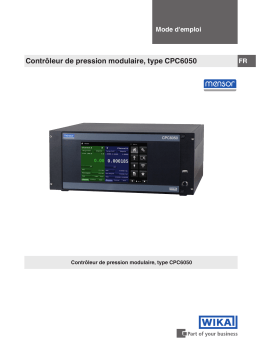 WIKA CPC6050 Operating instrustions