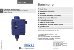 WIKA PSM-550 Operating instrustions