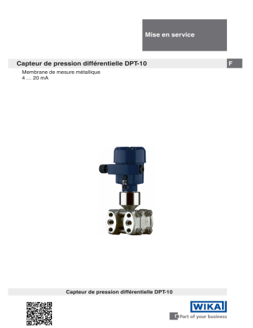 Mode d'emploi | WIKA DPT-10 Operating instrustions | Fixfr