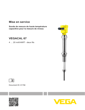 Mode d'emploi | Vega VEGACAL 67  Operating instrustions | Fixfr