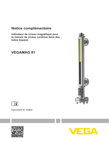 Mode d'emploi | Vega VEGAMAG 81  Operating instrustions | Fixfr