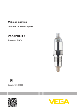 Vega VEGAPOINT 11 Ultra-compact capacitive limit switch Operating instrustions