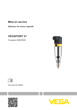 Vega VEGAPOINT 21 Compact capacitive limit switch Operating instrustions