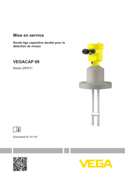 Vega VEGACAP 69 Capacitive double rod electrode for level measurement Operating instrustions