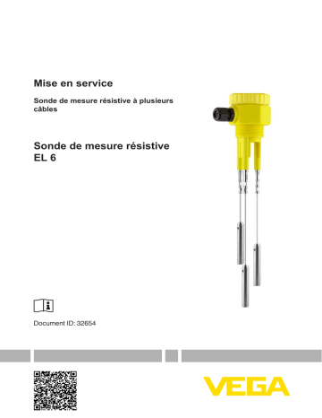 Mode d'emploi | Vega EL 6 Conductive multiple cable electrode Operating instrustions | Fixfr