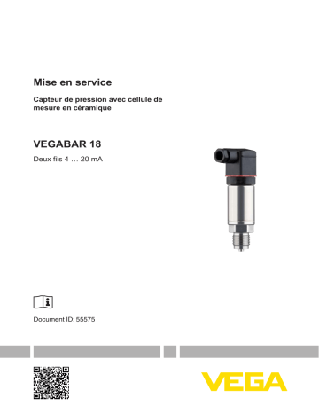 Mode d'emploi | Vega VEGABAR 18 Pressure transmitter Operating instrustions | Fixfr